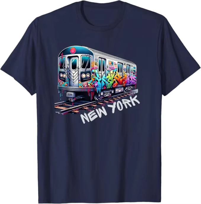 New York Train Graffiti Style  - Vintage Fashion Nyc 评论和价格