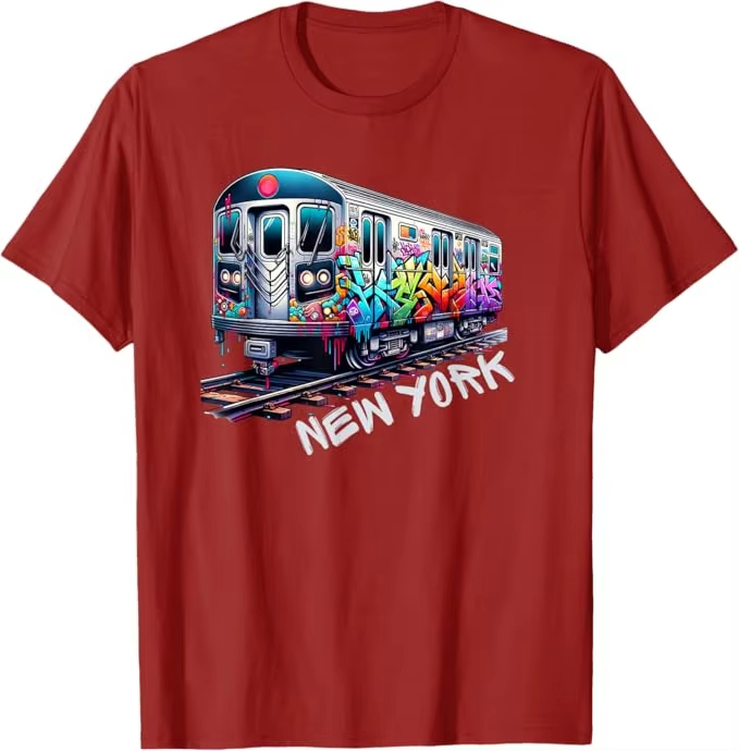 New York Train Graffiti Style  - Vintage Fashion Nyc 评论和价格