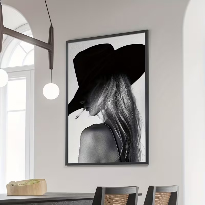 1pc Unframed Black & White Wes - Vintage Fashion Prints For Wall 评论和价格