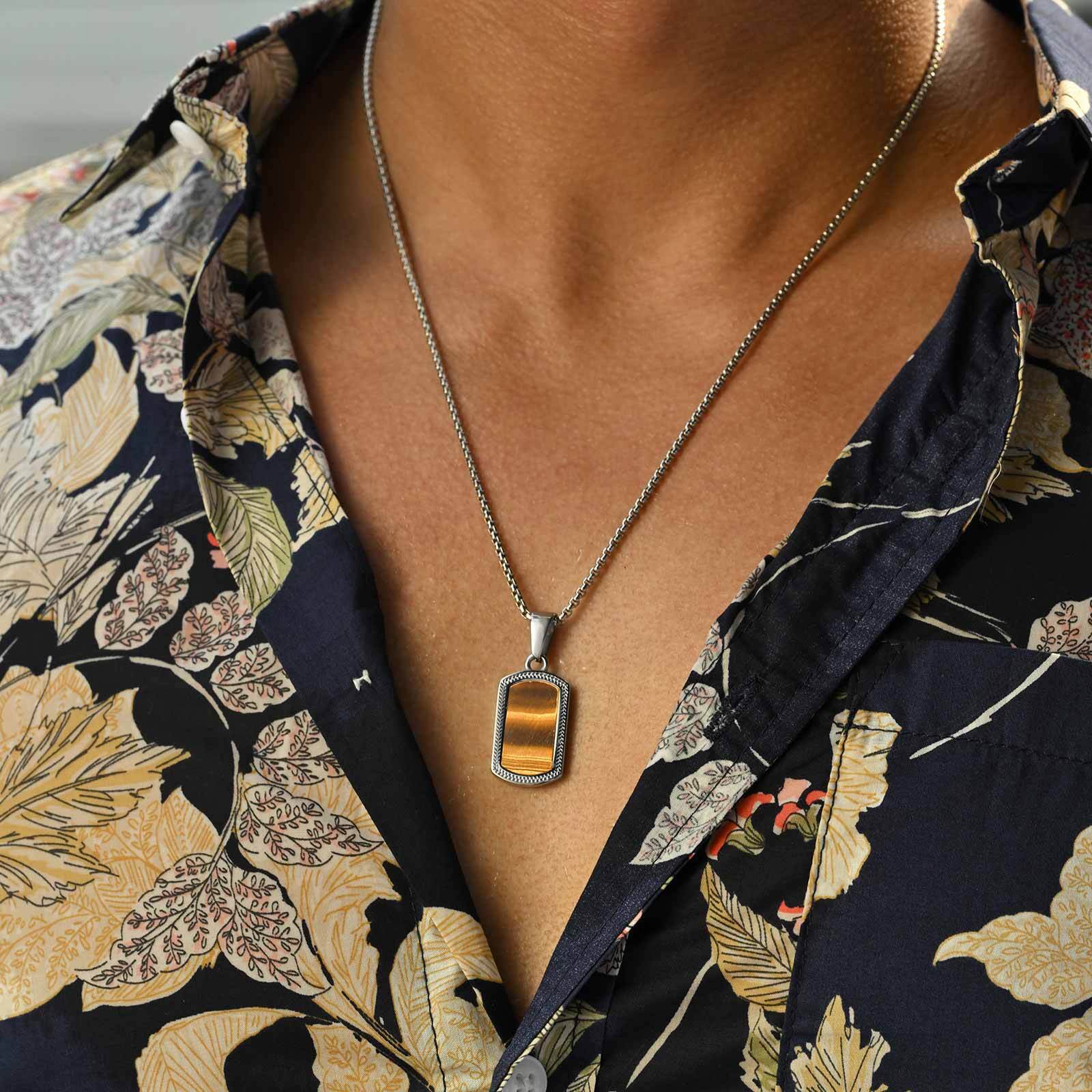 Vnox Stainless Steel Tiger Eye - Vintage Fashion Labels 评论和价格