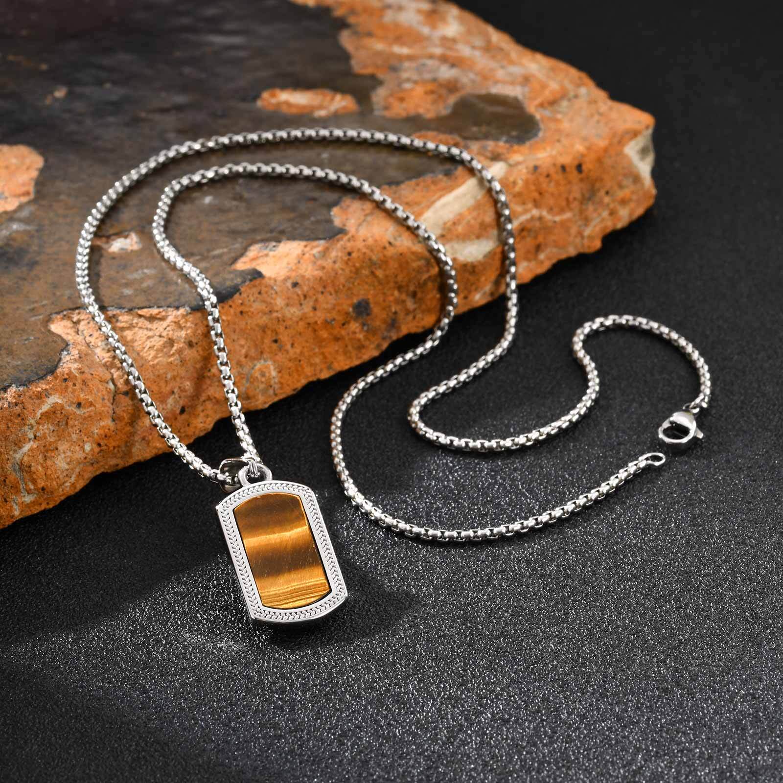 Vnox Stainless Steel Tiger Eye - Vintage Fashion Labels 评论和价格